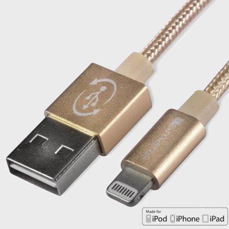 4Smarts RapidCord MFi Lightning Charge & Sync 1m Cable - Gold - Tech Goods