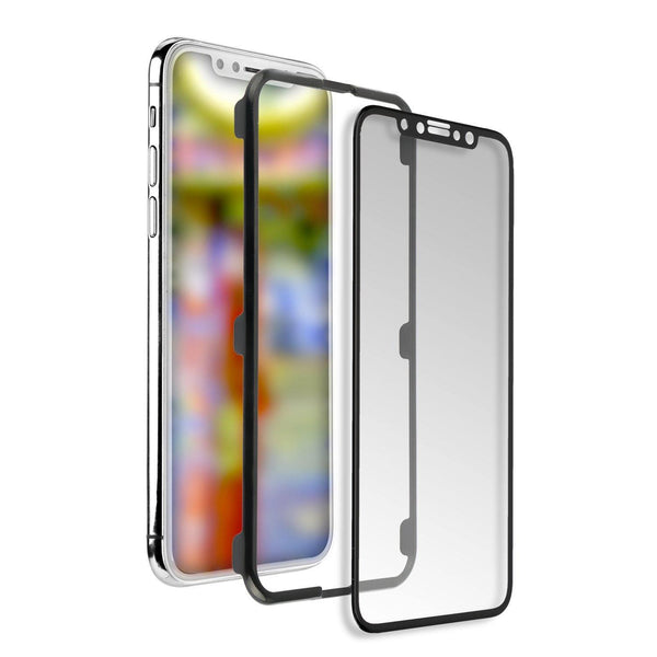 4smarts Second Glass Curved Colour Frame Easy-Assist for Apple iPhone X / XS black - Tech Goods