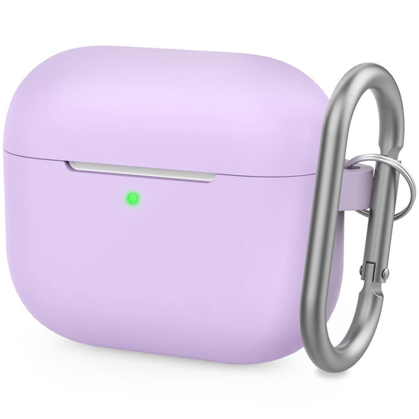 AhaStyle Full Cover Silicone Keychain Case for AirPods 3 - lavender - Tech Goods
