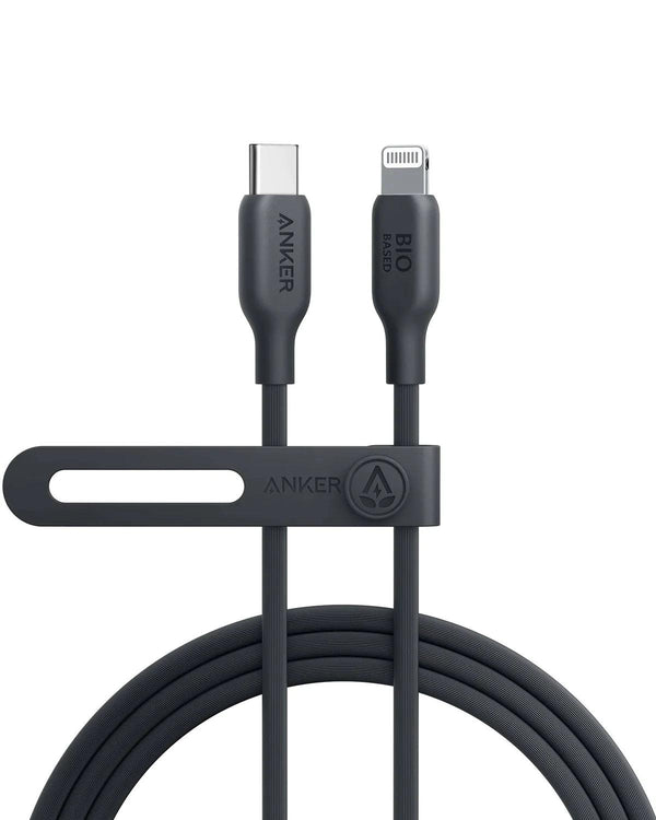 Anker 542 USB-C to Lightning Cable (Bio-Based) (0.9m/3ft) - Black - Tech Goods