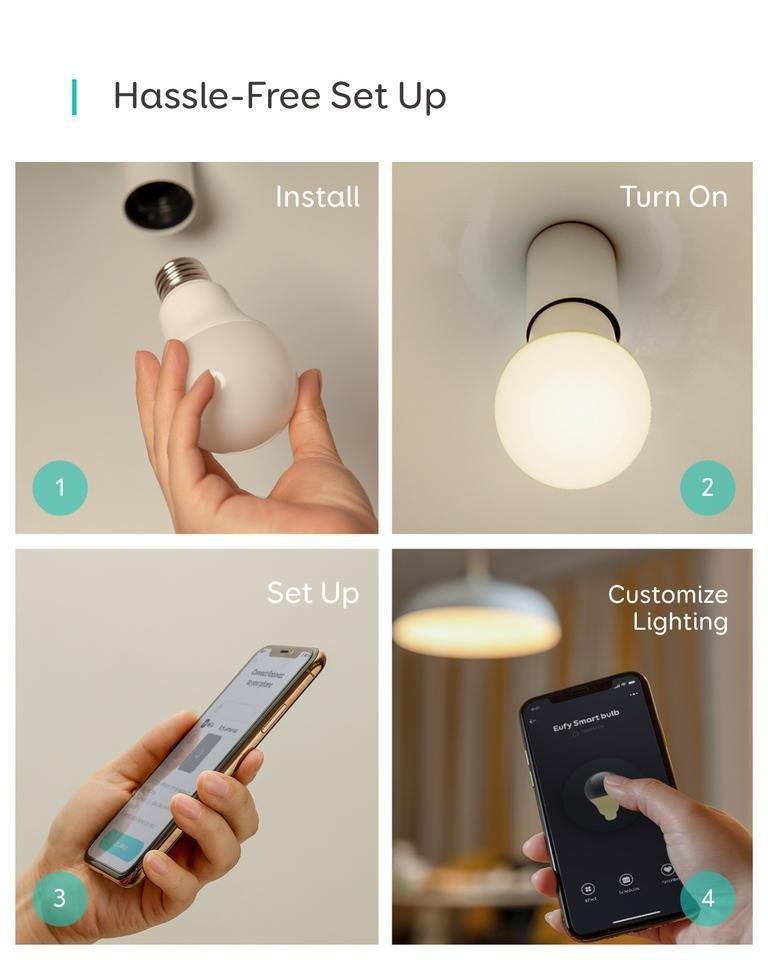 Eufy Lumos Smart Bulb 2.0 White & Color - Tech Goods