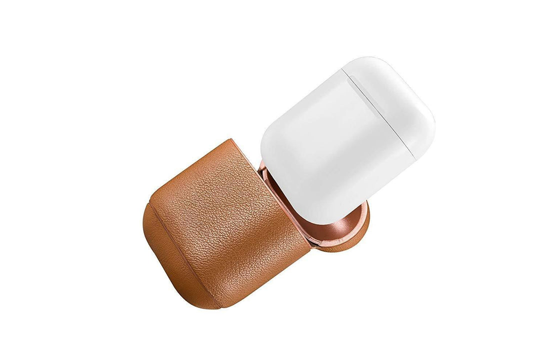 ICARER AirPods Nappa Leather Protective Case Cover - Brow - Tech Goods