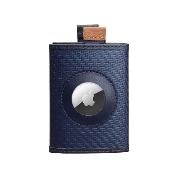 The Frenchie Co AirTag Ready speed wallet mini carbon fiber - Navy - Tech Goods