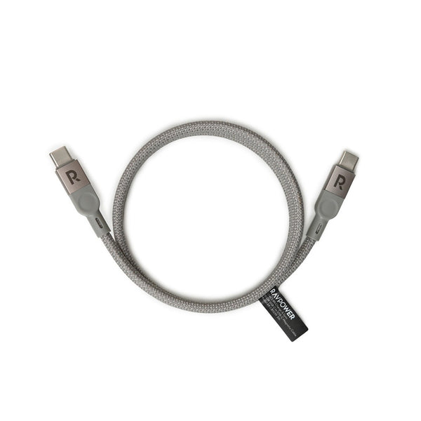 Ravpower USB-C to USB-C Braided Cable Cable 60W 1.2M - Grey