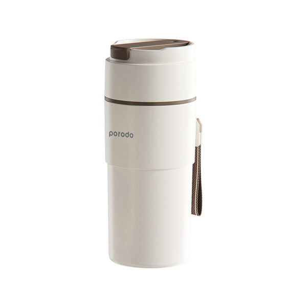 Porodo Lifestyle Portable Blender Insulated Mug And 6 Hours Keep Warm/Cold 350ml - White