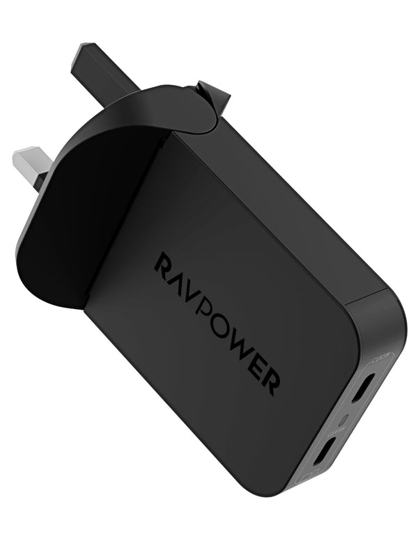 Ravpower 65W USB-C 3 Ports Wall Charger - Black