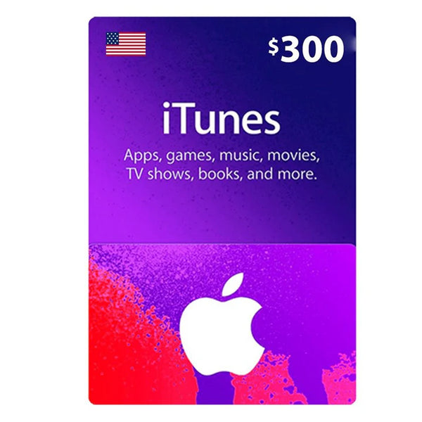 Apple iTunes Gift Card $300 - US