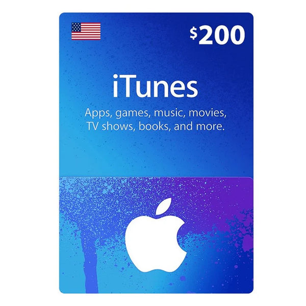 Apple iTunes Gift Card $200 - US