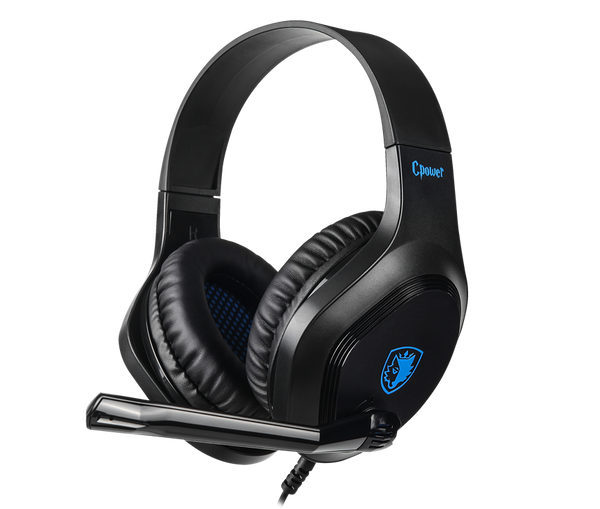 SADES Cpower SA-716 3.5mm Stereo Gaming Headset - Black