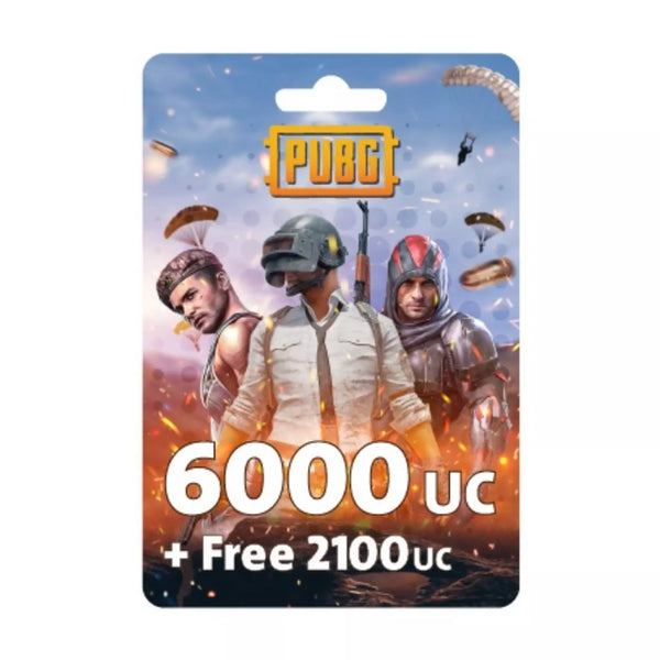 PUBG Game Point - (6000 + Free 2100 UC) - $99.99