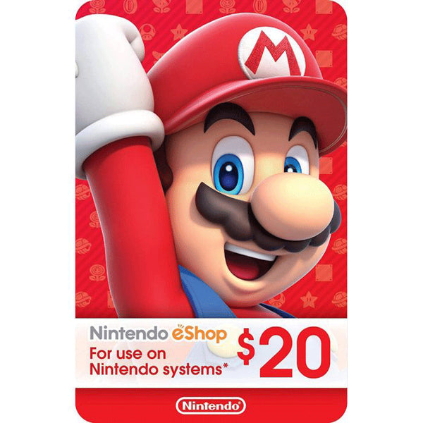 Nintendo eShop Cards $20 -US