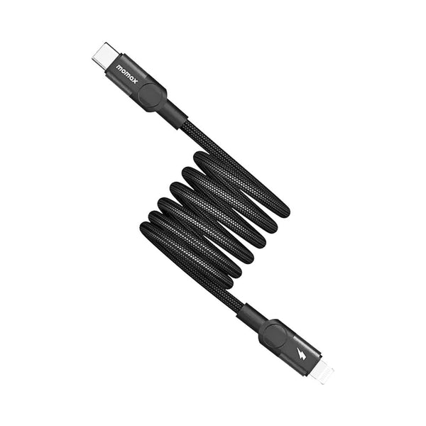Momax Mag Link USB-C to Lightning Magnetic Cable 2m (Black)