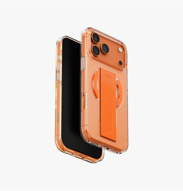 Uniq Hybrid Iphone 17 Pro Max (2025) 6.9 Magclick Charging Heldro Air - Volt Orange