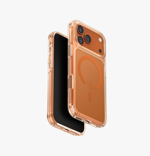 Uniq Hybrid Iphone 17 Pro Max (2025) 6.9 Magclick Charging Combat - Volt Orange