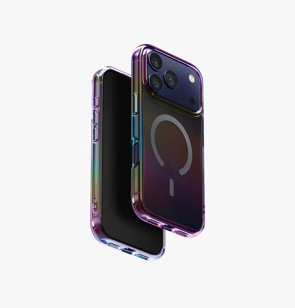 Uniq Hybrid Iphone 17 Pro (2025) 6.3 Magclick Charging Iridescia - Midnight Quartz