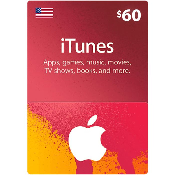 Apple iTunes Gift Card $60 -US