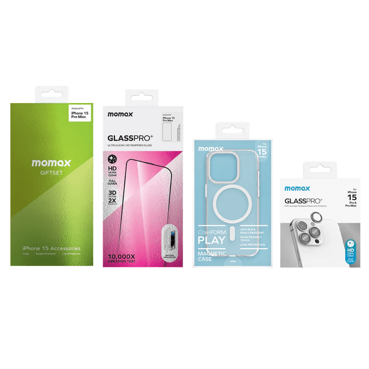 Momax iPhone 15 Pro Bundle Kit - Tech Goods