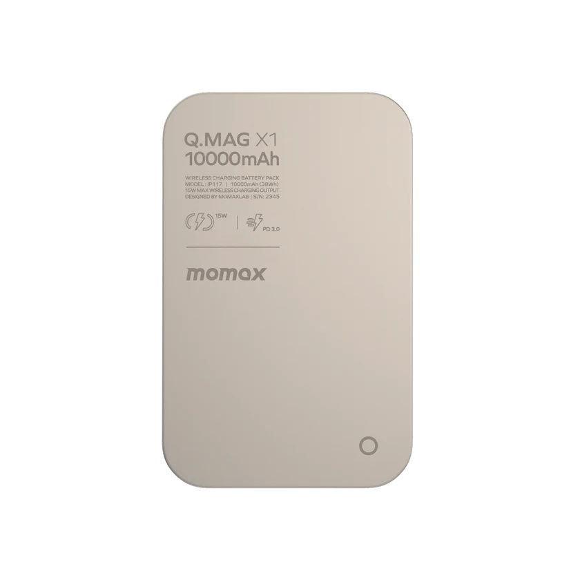 Momax Q.Mag X1 Magsafe Wireless Battery Pack 10000mAh - Titanium - Tech Goods