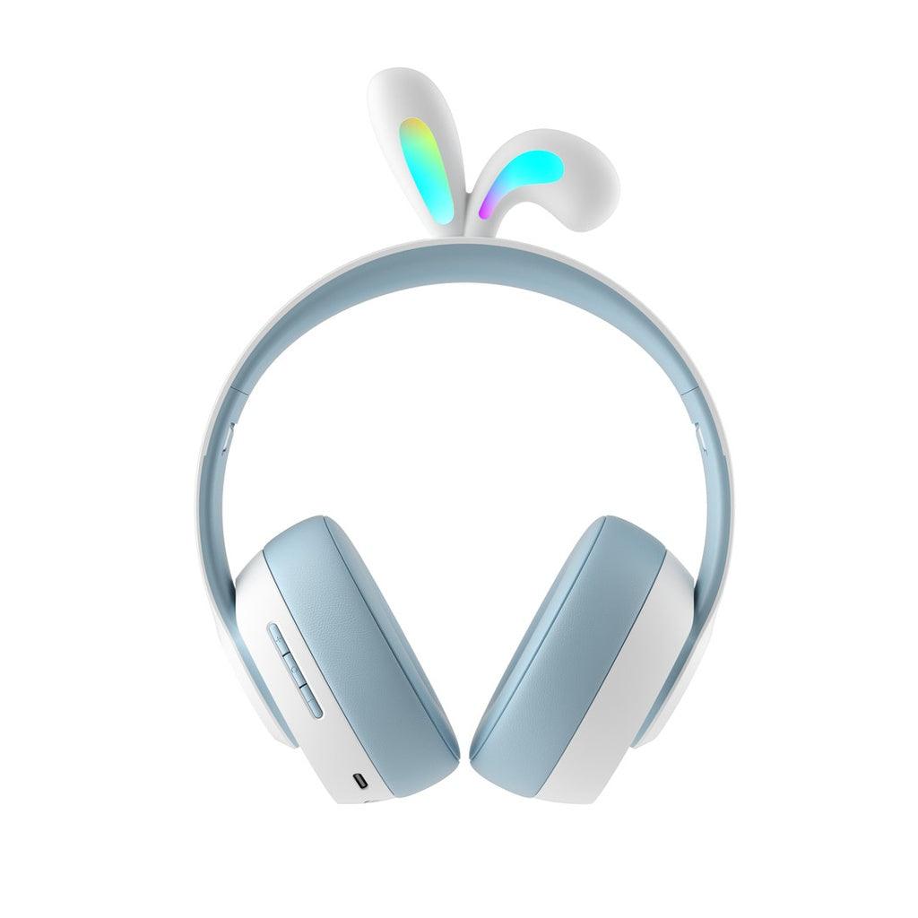 Porodo Soundtec Kids Wireless Headphone Rabbit Ears LED Lights - Blue ...