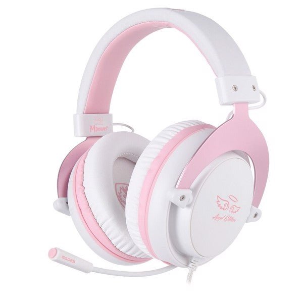 SADES Mpower Gaming Headset 7.1 - Pink & White