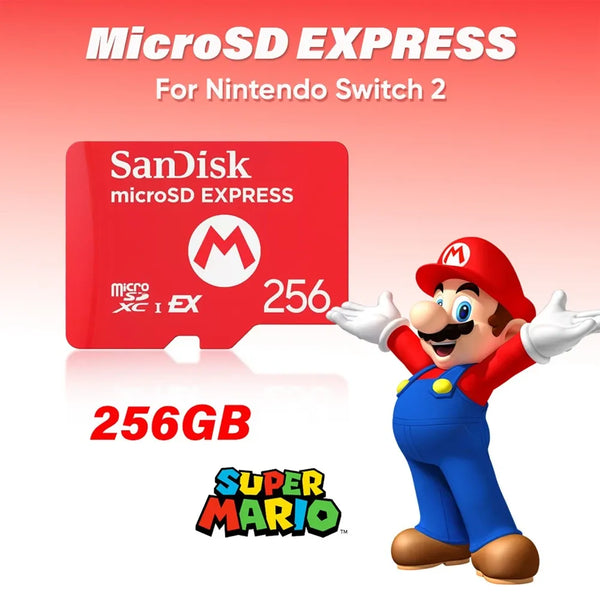 SanDisk MicroSD Express Card 256GB for Nintendo Switch 2
