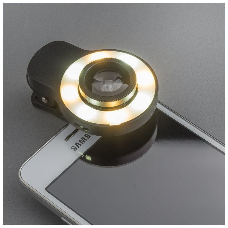 4smarts Basic Lens Set with Photo Light for Smartphones - Tech Goods