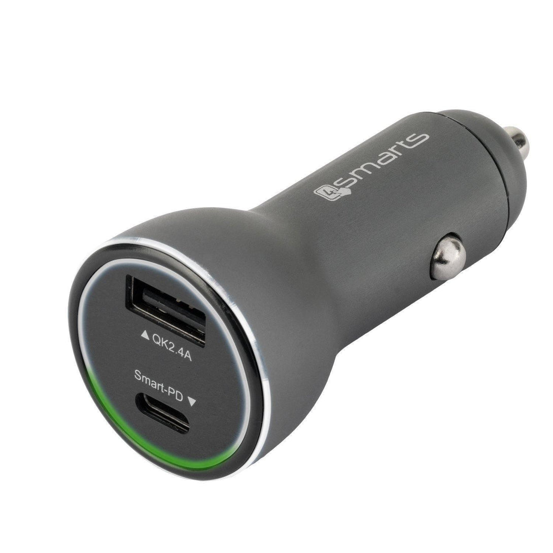 4smarts Fast Car Charger VoltRoad iPD with Quick Charge 3.0 and Power Delivery - Tech Goods