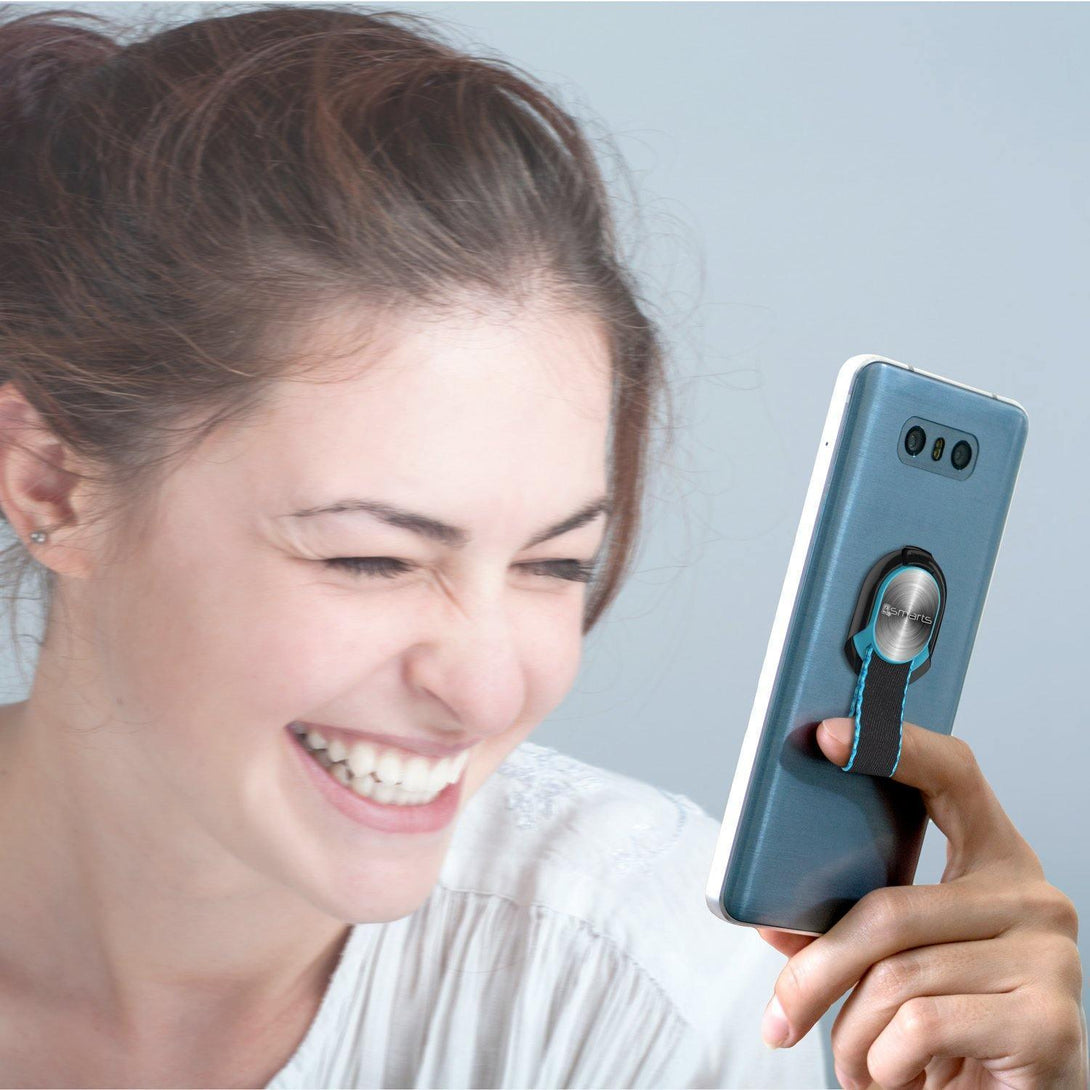 4smarts LOOP-GUARD Finger Strap for Smartphones white/blue - Tech Goods