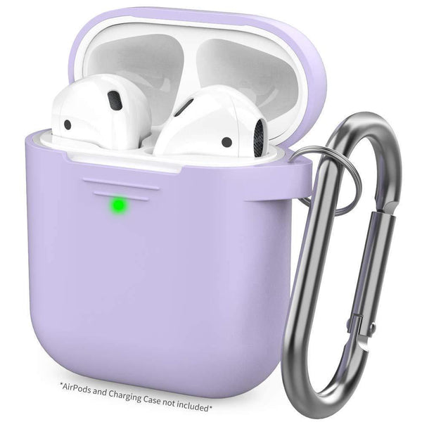 AhaStyle AirPods Case Protective Cover (Front LED Visible) Silicone - Lavender - Tech Goods