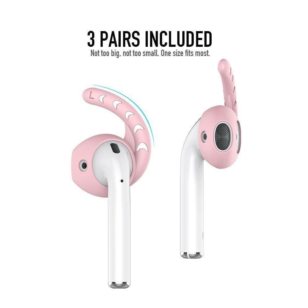 AhaStyle AirPods Ear Hooks Cover for Apple AirPods and EarPods (3 Pairs) - Pink - Tech Goods