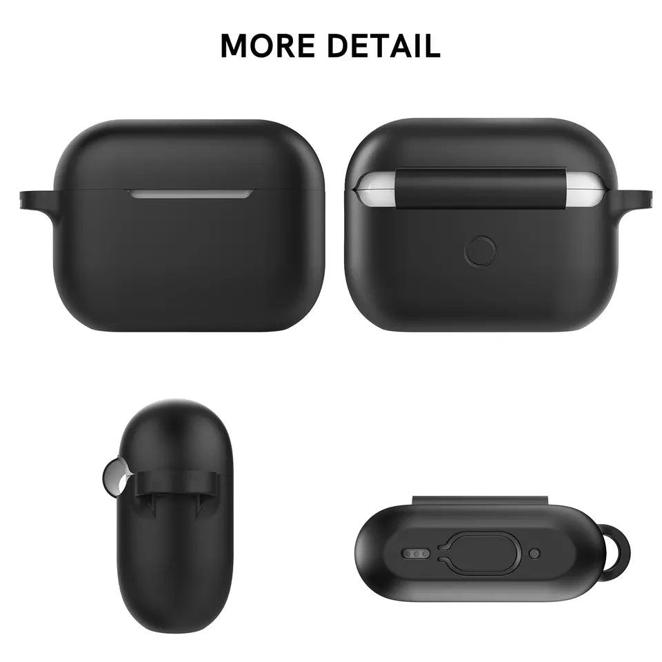 AhaStyle AirPods Pro 2 Case Silicone Protective Case - Black - Tech Goods