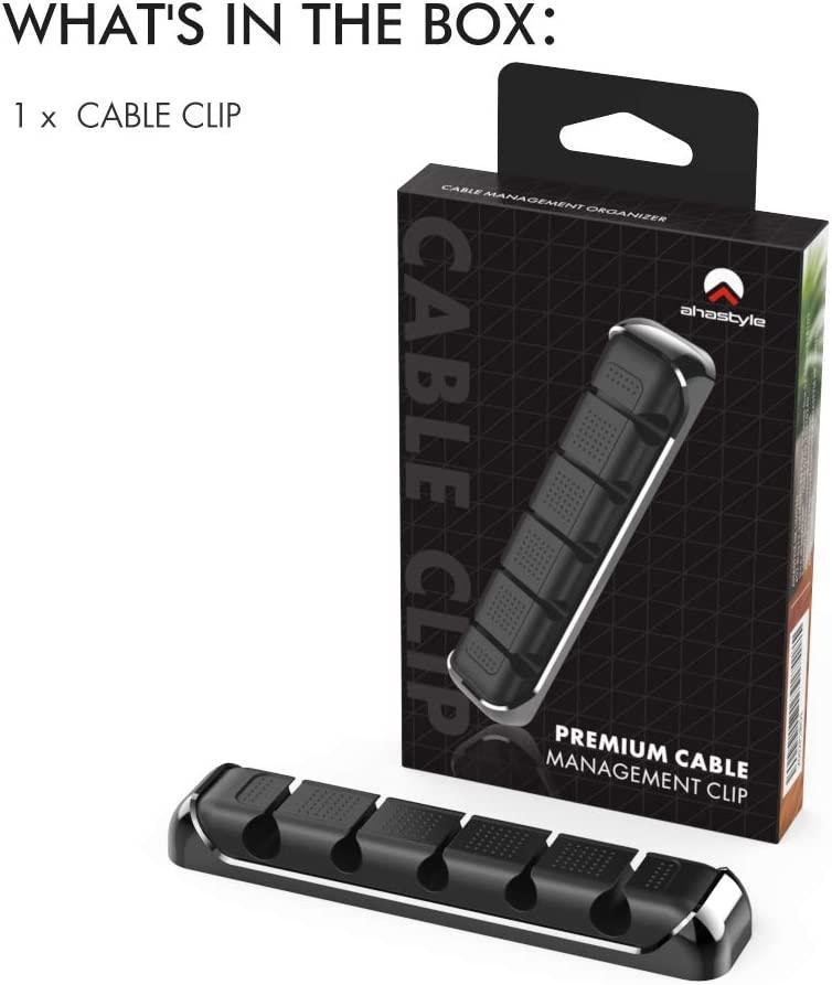 AhaStyle Cable Organizer Holder 5 Slots - Black - Tech Goods
