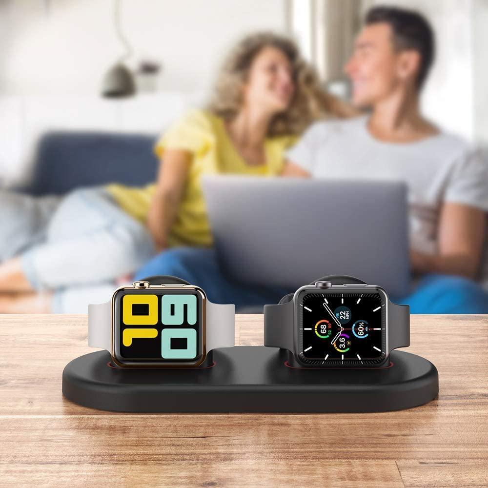 AhaStyle Dual ABS Charging Dock for Apple Watch - Black - Tech Goods