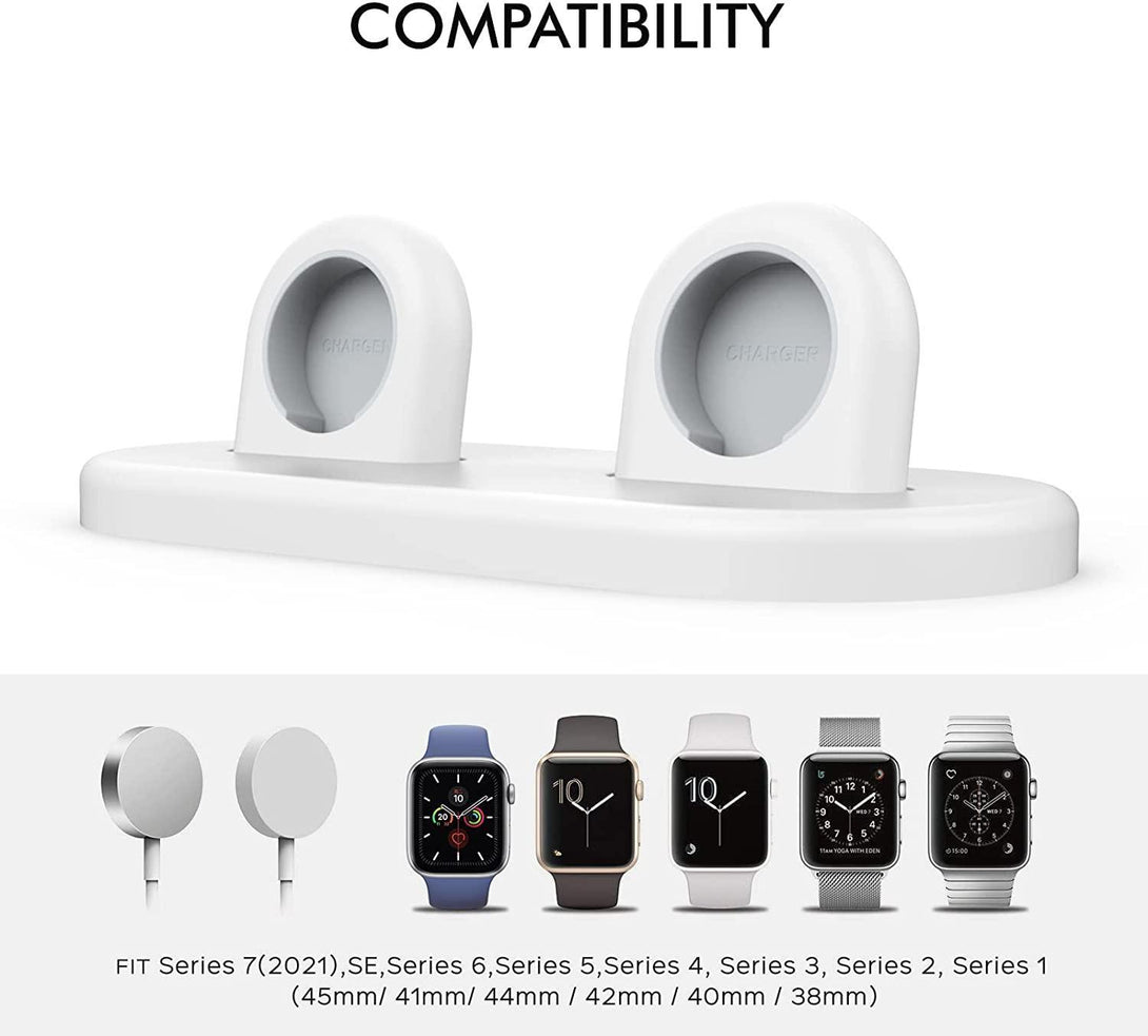 AhaStyle Dual ABS Charging Dock for Apple Watch - White - Tech Goods