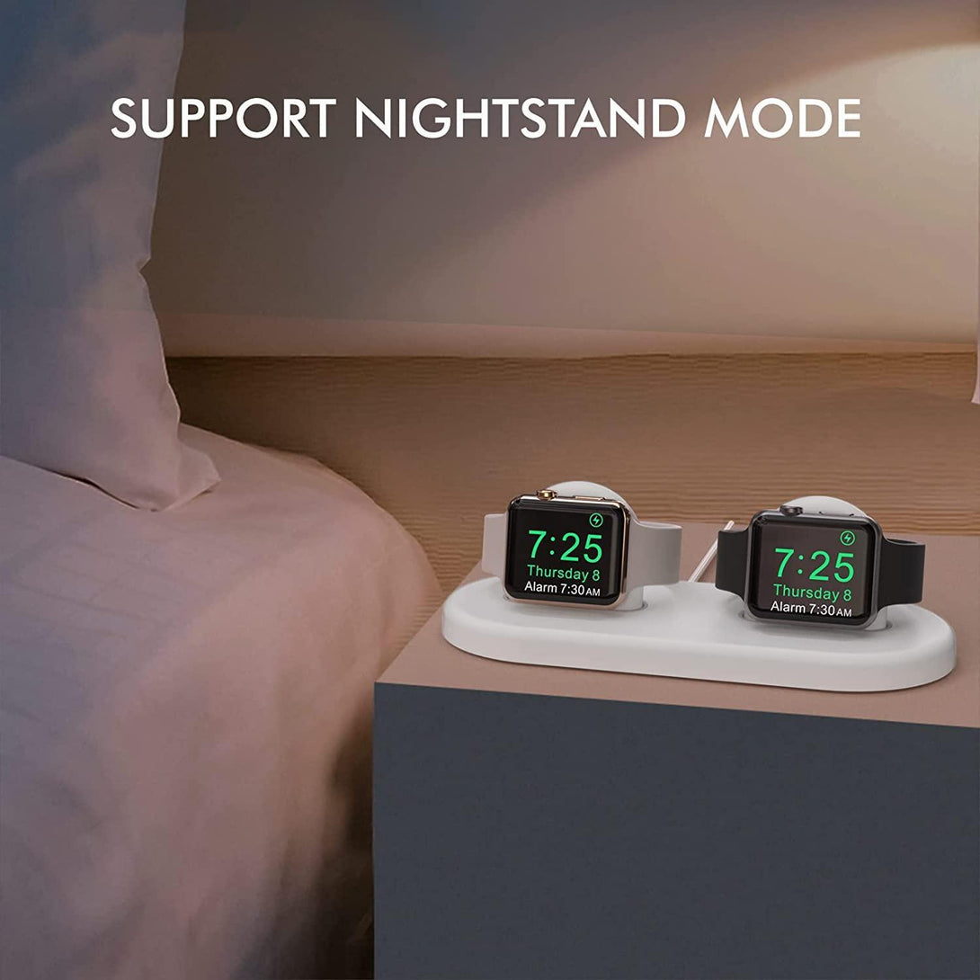 AhaStyle Dual ABS Charging Dock for Apple Watch - White - Tech Goods