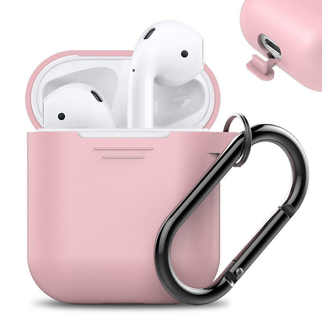 AhaStyle Full Protective Cover Portable Silicone Skin for Apple AirPods - Pink - Tech Goods