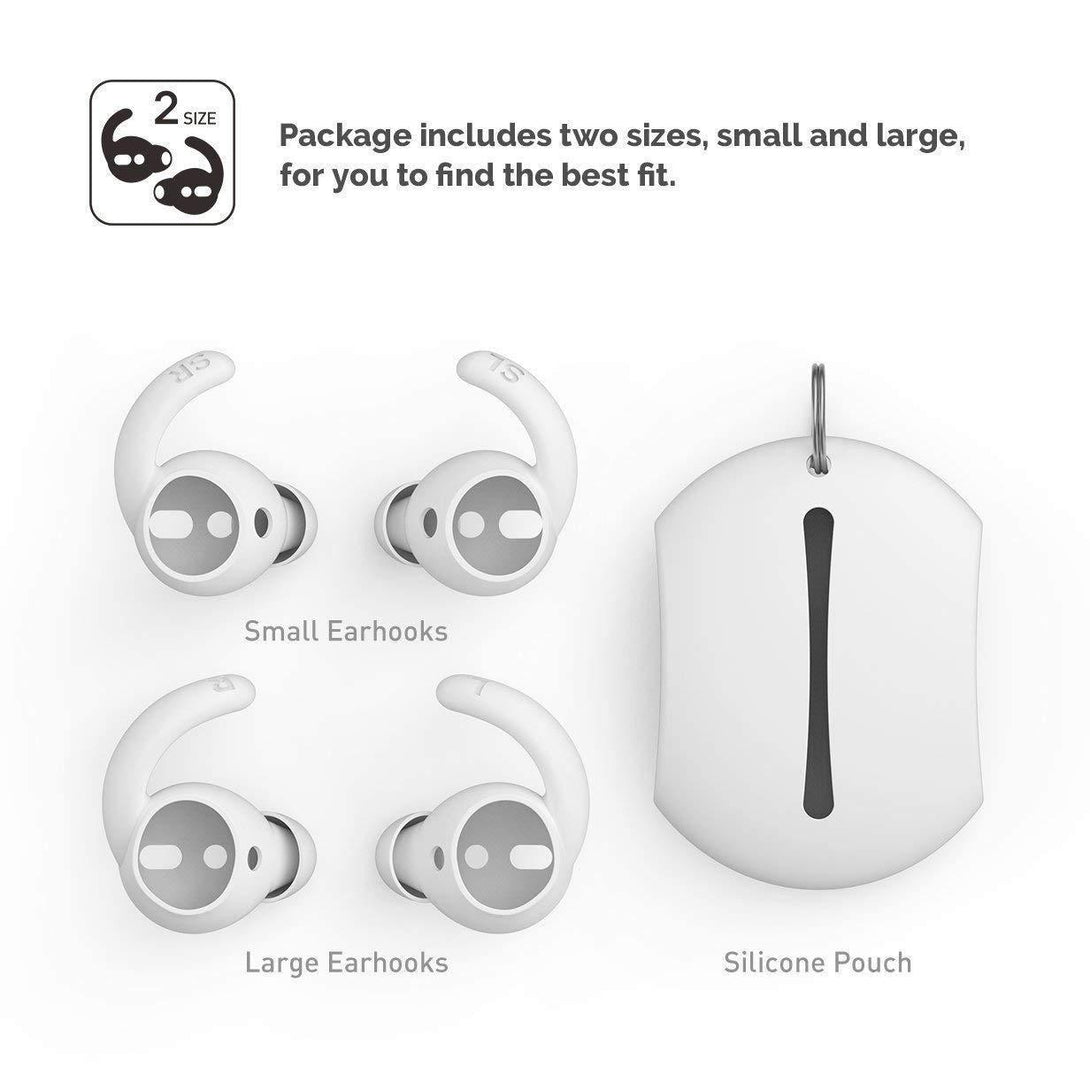 AhaStyle Hooks and Covers for Apple AirPods - Large & Small - Clear - Tech Goods