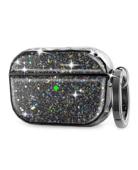 AhaStyle Luxury AirPods Pro Case Cover Glittery - Black - Tech Goods