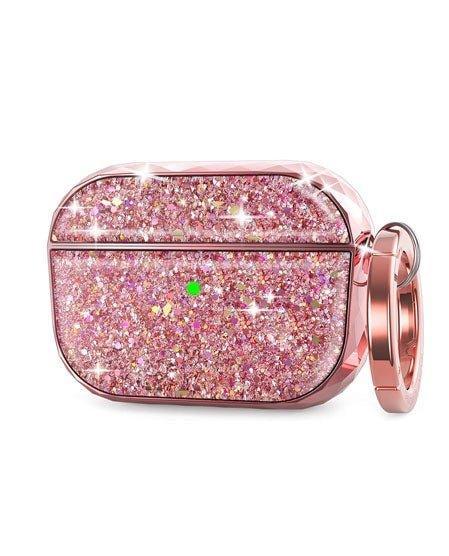 AhaStyle Luxury AirPods Pro Case Cover Glittery - Rose Gold - Tech Goods