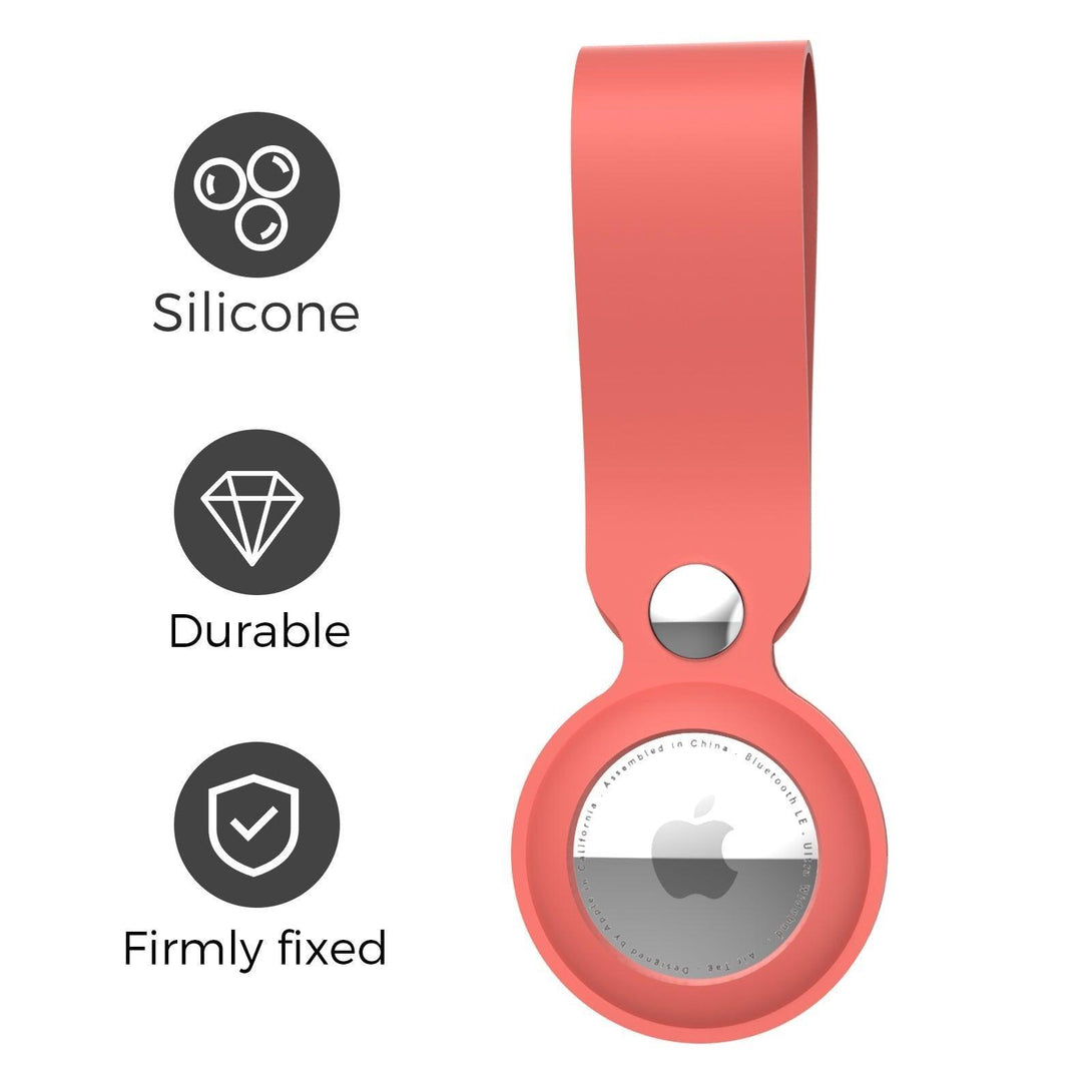 AhaStyle Premium Silicone Secure Holder for AirTag - Orange - Tech Goods
