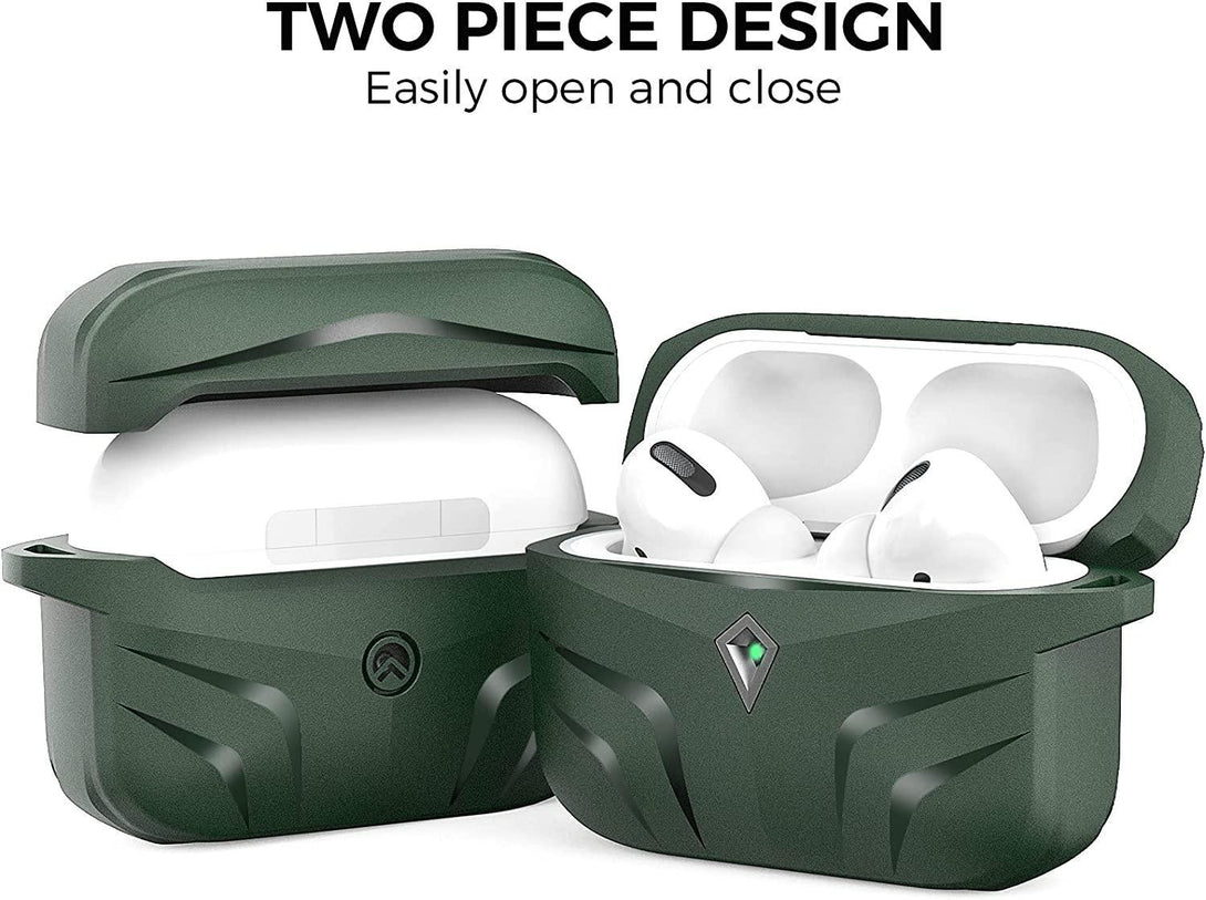 AhaStyle Premium TPU Case for AirPods Pro and Pro 2 - Midnight Green - Tech Goods