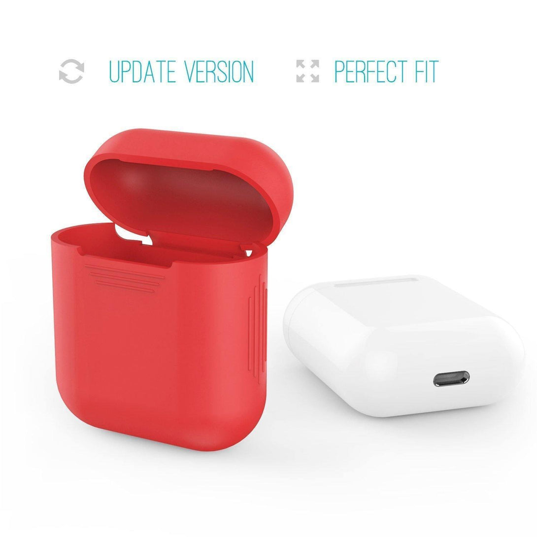 AhaStyle Silicone Case Shock Proof for Apple AirPods - Red - Tech Goods