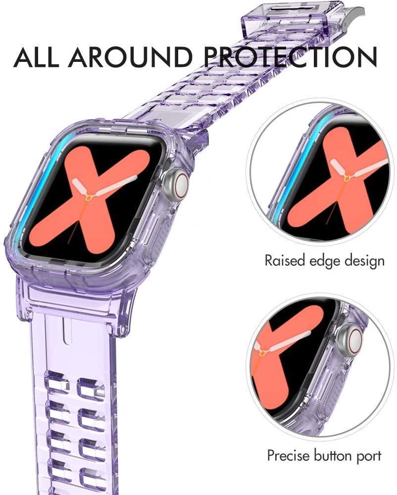 AhaStyle Transparent Apple Watch Band 38/40mm - Lavender - Tech Goods