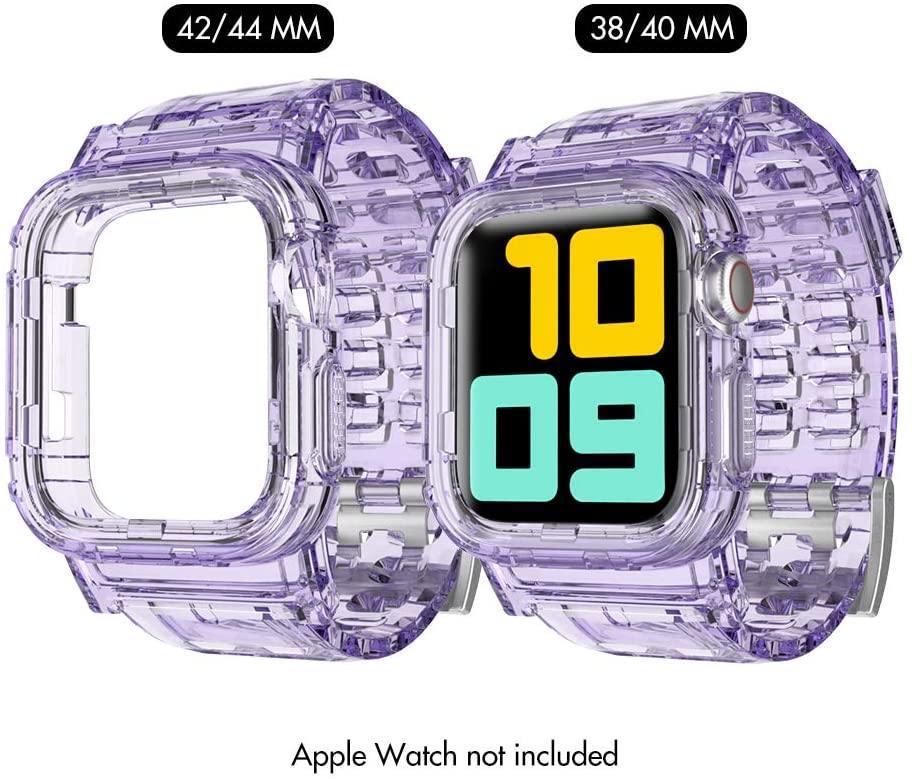 AhaStyle Transparent Apple Watch Band 38/40mm - Lavender - Tech Goods