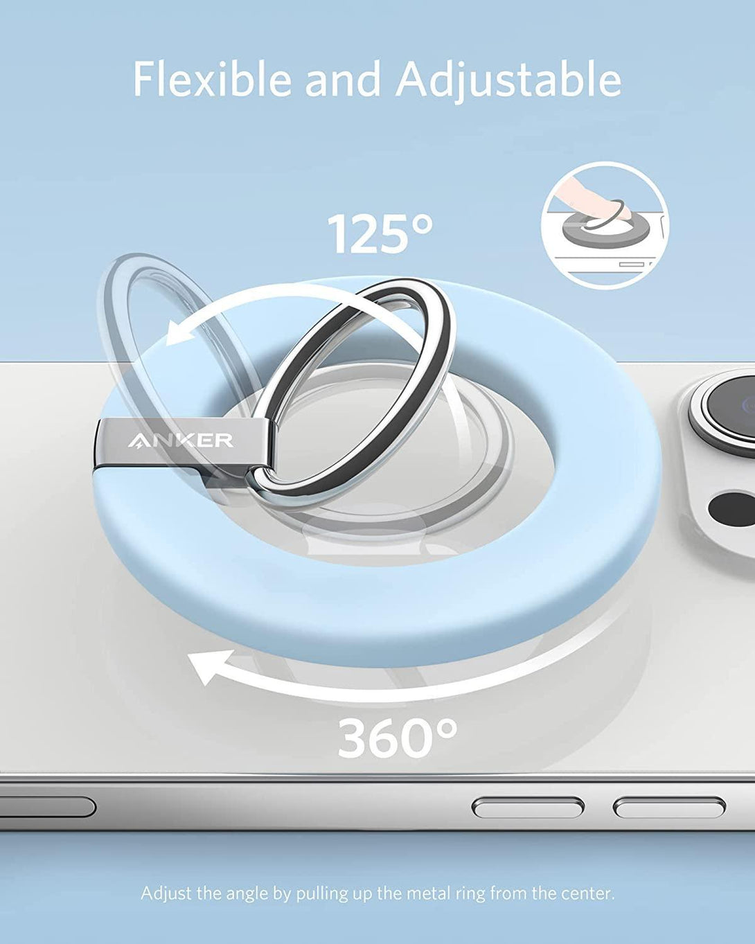 Anker 610 Magnetic Phone Grip (MagGo) – Misty Blue - Tech Goods