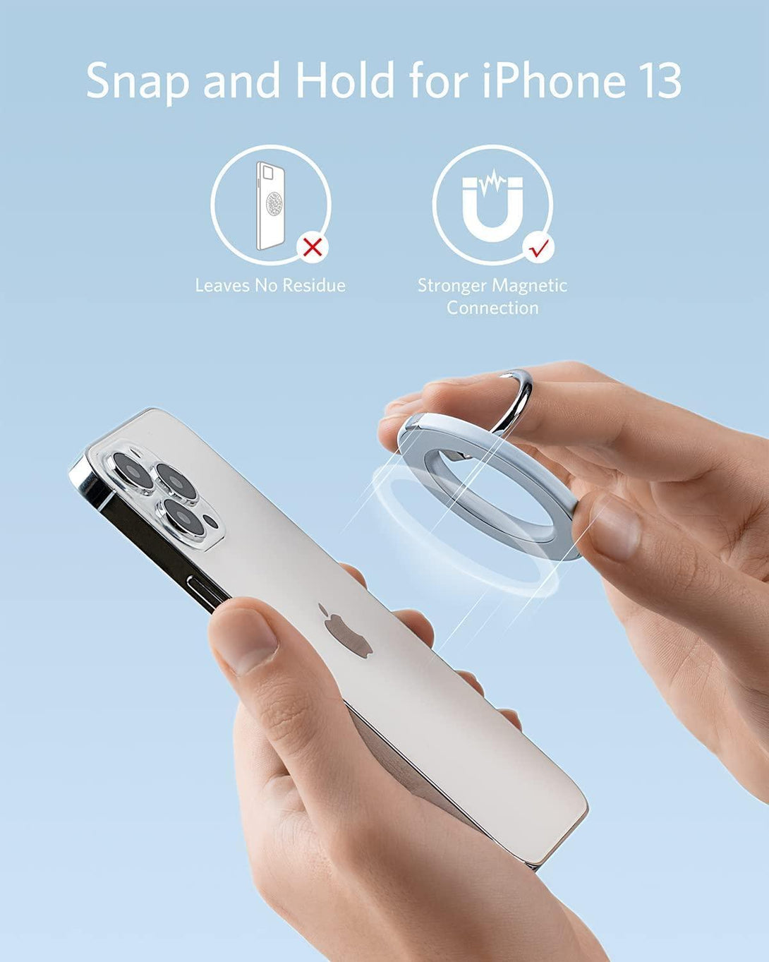 Anker 610 Magnetic Phone Grip (MagGo) – Misty Blue - Tech Goods