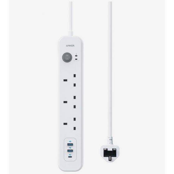 Anker PowerExtend USB-C 6-IN-1 PowerStrip - White - Tech Goods