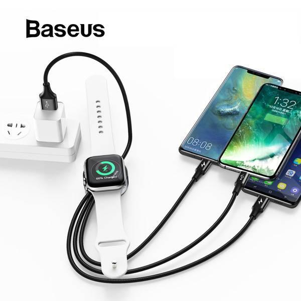 Baseus Star Ring Series Four-in-one Wireless Charging 50 Cable USB For+M+L+T+iWatch 1.2m - Tech Goods