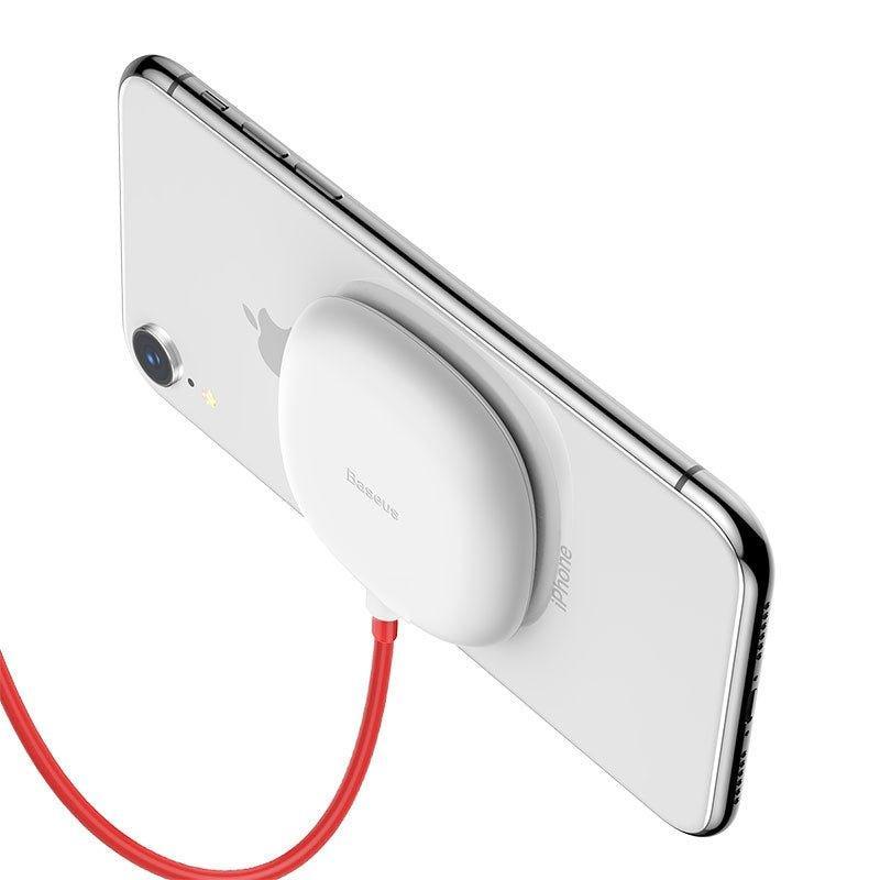Baseus Suction Cup Wireless Charger - White - Tech Goods