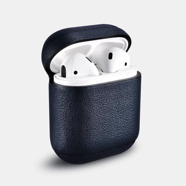 ICARER Airpods Nappa Leather Protective Case Cover - Blue - Tech Goods